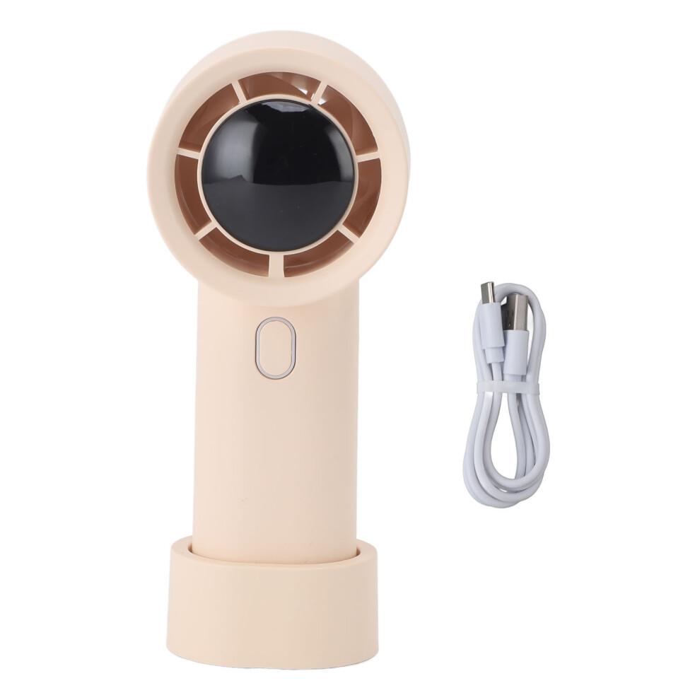 Brushless Motor Handheld Fan With Adjustable Wind Speed Rechargeable Battery Digital Display Quiet Operation Powerful Airflow Compact Design For