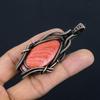 Red River Jasper Handmade Pendant, Natural Gemstone Jewelry, 999 Copper Wire Wrapped Pendant Jewelry, For Gift