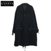 Yohji Yamamoto POUR HOMME 17AW HK-C06-102 Black Wool Compressed Calze Mod Coat Coat 1 blackUsed