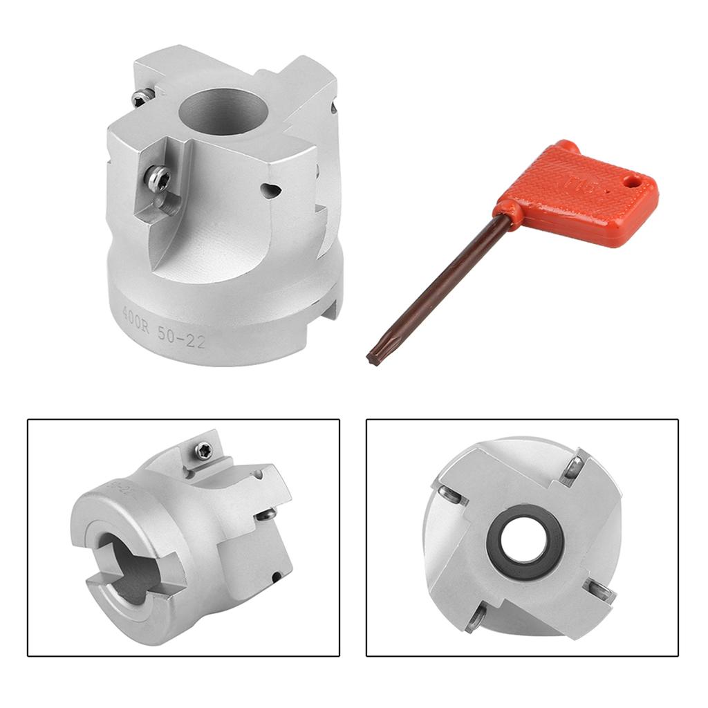 BAP400R 50 22 4T 90 Degree Right Angle Shoulder Face Mill Head CNC Milling Cutter