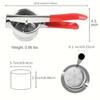 Stainless Steel Potato Ricer , Masher , Manual Handheld Kitchen Gadget for Mashed Potatoes, Grated Vegetables, and Fresh Juice Extraction
