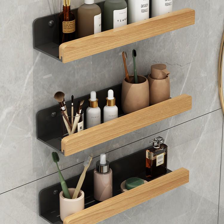 No-Drill Bathroom Faucet Shelf and Drain Storage Rack