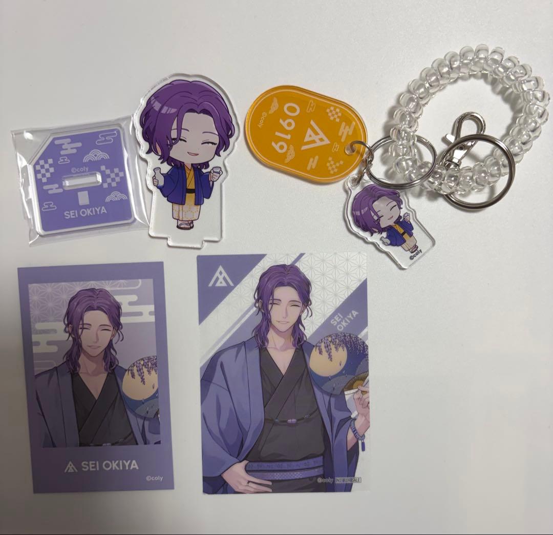 

[USED] Bremai Gokurakuyu Okitani Chikara Mini Character Acrylic Stand Locker Key Photo Bonus Item
