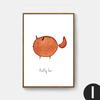 Scandinavian Decorative Living Room Unicorn Weird Lama Fluffy Fox Flamingo Kids Room Fresh Cartoon Art House Poster