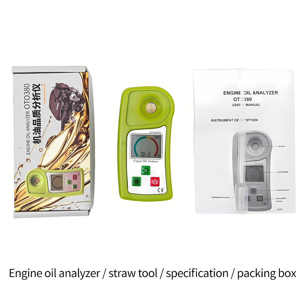 

Аналізатор моторної оливи Тестер якості Аналізатор якості моторної оливи OTO380 Аналізатор автомобільної мастильної оливи