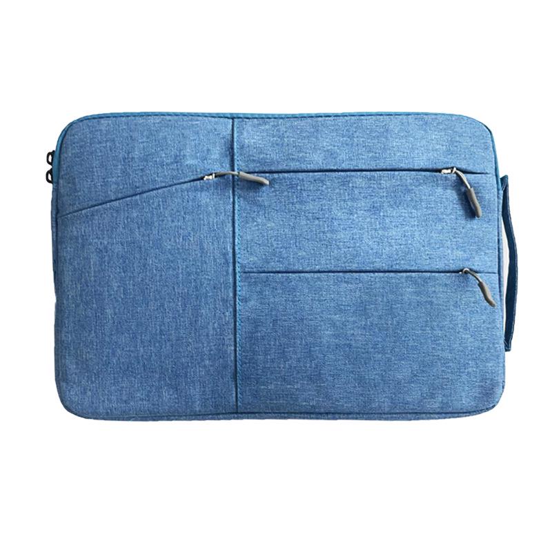 Double Layer Thickened Laptop & Tablet Sleeve for MacBook, Huawei, and Apple - Handheld Protective Case 15-inch синий