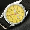 JAPAN VINTAGE REFURBISHED SEIKO 5 AUTOMATIC MENS YELLOW DIAL WATCH A444748-1