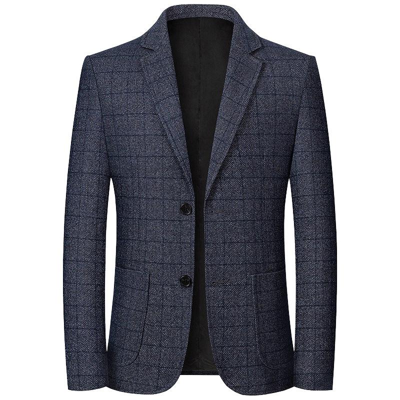 New Men's Spring/Autumn Non-Iron Casual Suit Jacket for Middle-Aged Dads