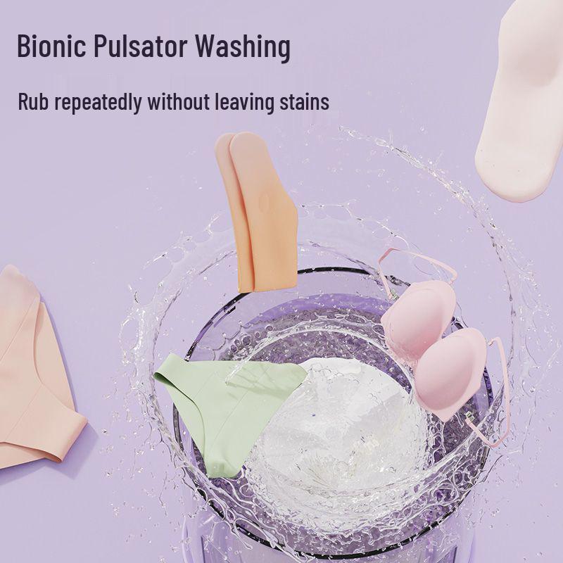 Portable Wireless Mini Washing Machine & Dryer for Underwear and Socks – Rechargeable & Compact