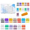 AHL 250 Pieces Standard & Mini Flat Fuse Set 2A