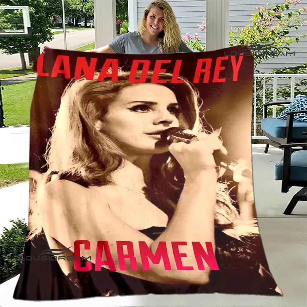 Lana Del Rey Coperta stampata sottile Morbida e confortevole Coperta per casa, viaggio, biancheria da letto regalo di compleanno