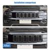Car Grille Engine Hood Decoration Cover Stickers For Jeep Grand Cherokee 2017-2020 ABS Car Exterior Accessories