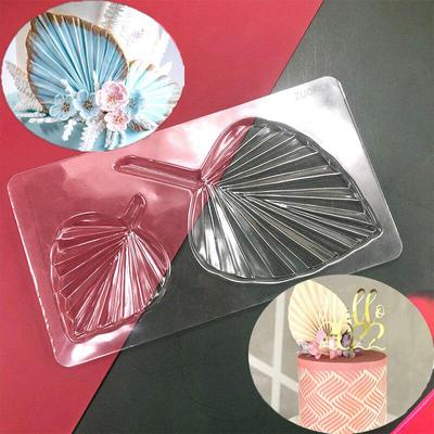 1pcTransparent Palm Leaf Chocolate Mould DIY Cake Decorating Fondant Mould Cake Stencil Baking Mold 4 Styles
