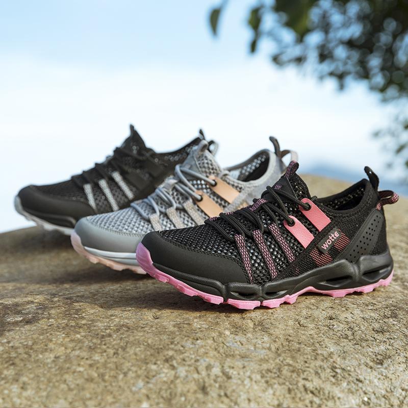 Модная мужская повседневная обувь WOTTE Модная дышащая сетчатая обувь для мужчин Верх — фото 5