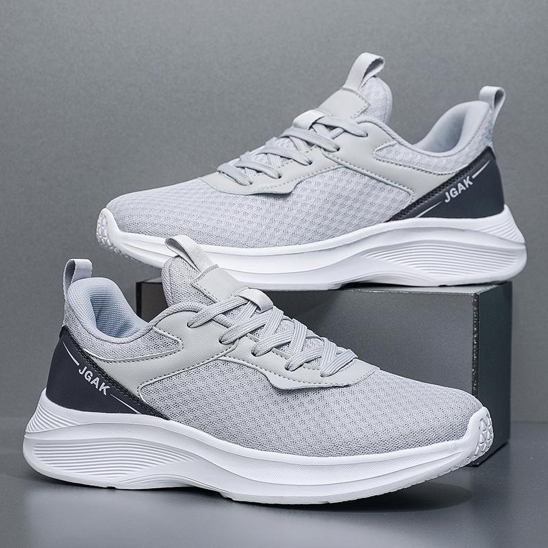 Spring and summer men's large size running sports shoes men's outdoor light and wear-resistant fitness ultra-light shock-absorbing casual shoes