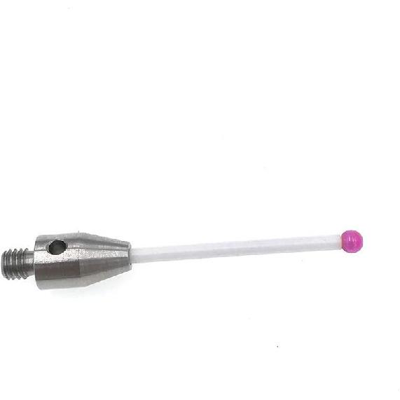 CMM Touch Probe Stylus 3mm Ruby Ball Tips M4 Thread Ceramic Stem 40mm Length