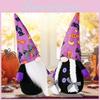 Festive Standing Rudolph Dolls With Purple Hats Ideal For Halloween And Christmas Decor