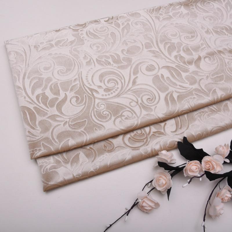 Solid Color 3D Embossed Velvet Fabric for DIY Sewing Curtain Pillowcase Cushion Cover Wedding Background Furniture Upholstery