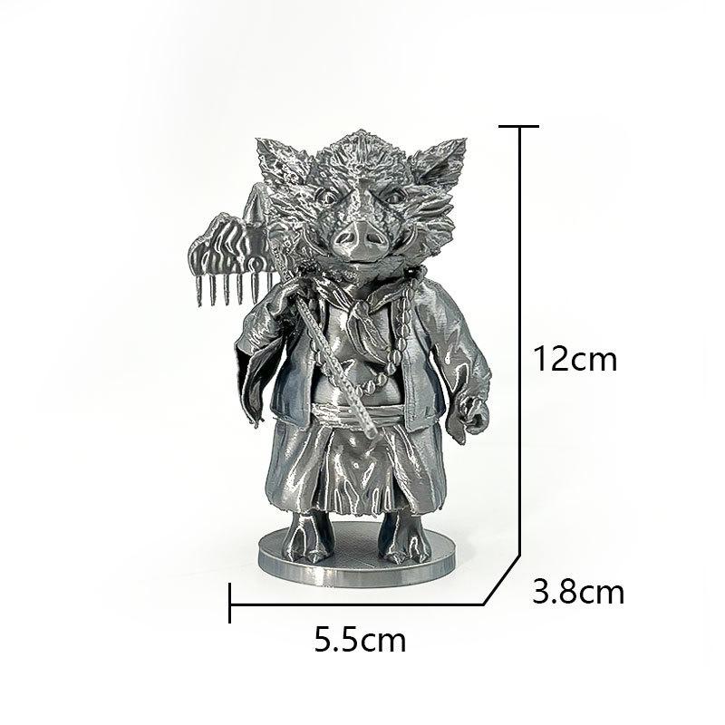 

Black Wukong Myth Zhu Bajie Action Figure Model Doll Desktop Decorative Ornament серебряный