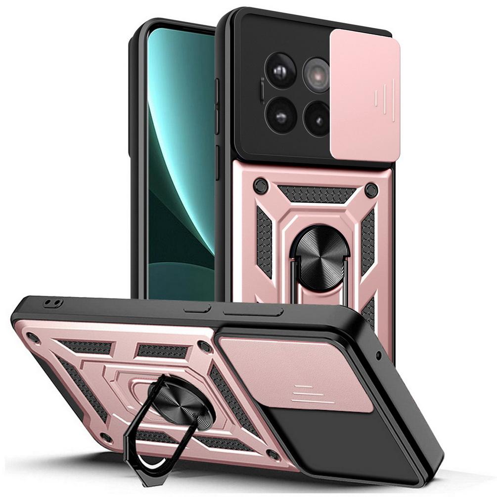 For OnePlus 13R 13 Slide Lens Kamerabeskyttelse Støtsikker panserveske for Oneplus ACE 5 Pro ACE5 3V 3 Pro Magnetisk ringholderdeksel