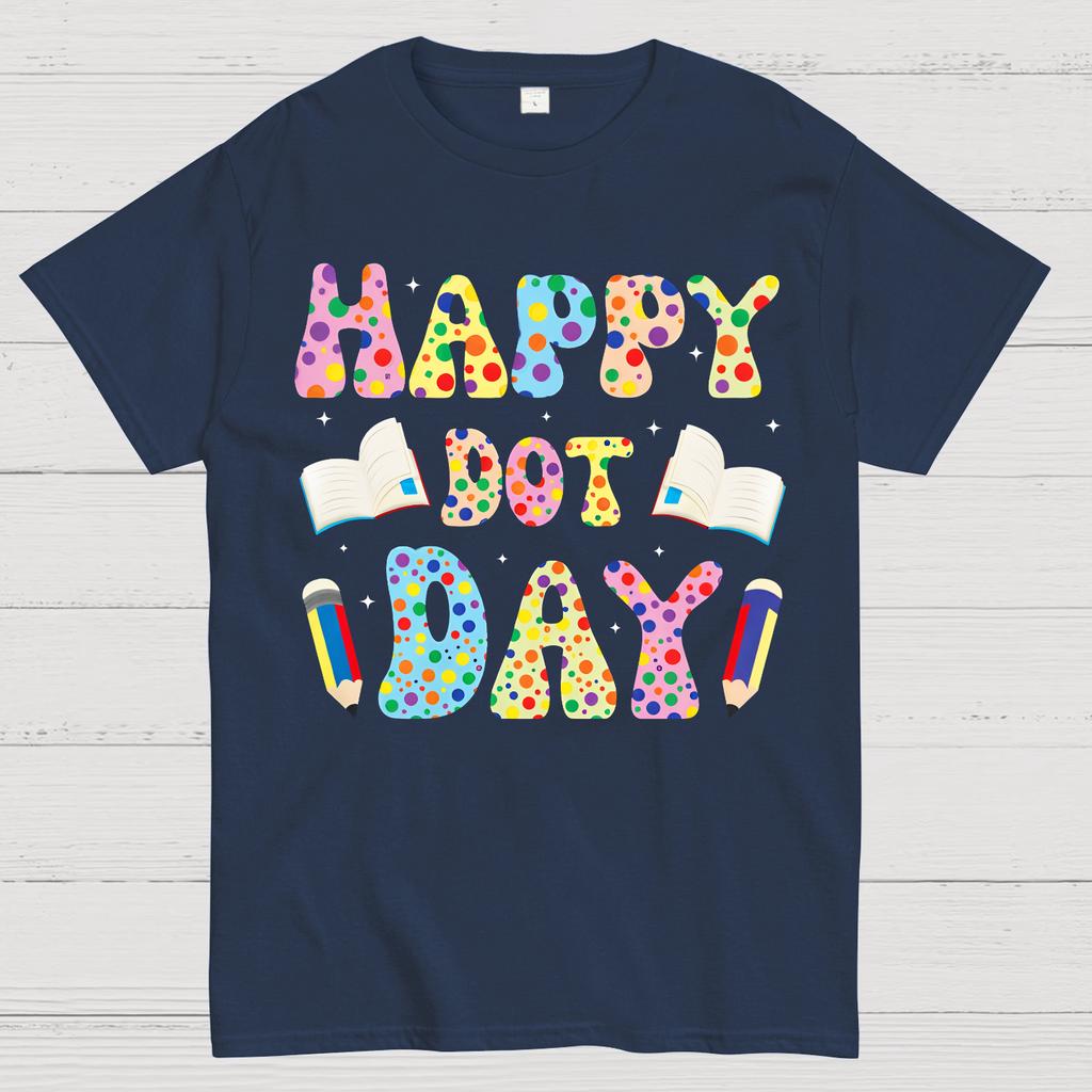 Happy International Dot Day Cotton Summer Casual Cool Loose T-Shirt