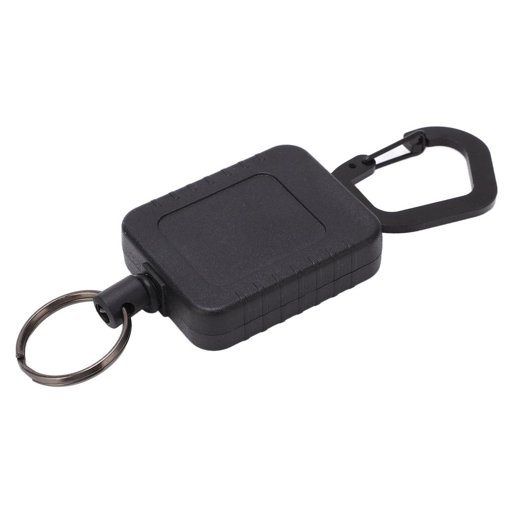 Retractable Keychain Plastic Badge Reel Aluminum Alloy Anti Theft Anti Lost Portable Key Holder