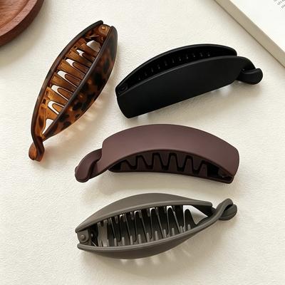 Pince à Cheveux Banane en PC Style Coréen Support pour Queue de Cheval Haute Design Simple Nouveaux Accessoires pour Cheveux pour Femmes Cadeau