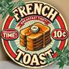 Vintage French Toast Metal Tin Sign X Inch Retro Wall Art with FRENCH BREAKFAST TIME Design Waterproof
