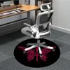 1PC Butterfly Sword Office Round Area Rug, Indoor Mat Suitable For Office, Under Office Chairs Bedroom Living Room Home Decor, Room DecoT1223064