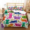 Cute Cat Print Quilt Cover Pillow Cover Bedding Set Luxury Queen Bedding Set Cute Style Customized Boys Bedding Set