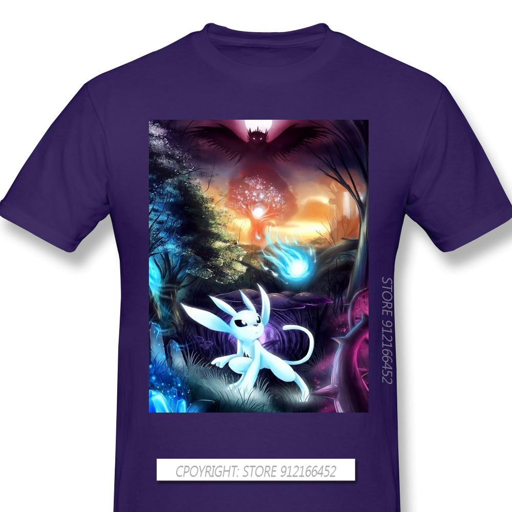 Wisps Chiffon Print 100 Cotton Funny T Shirts Ori And The Blind Forest Naru Gumo Kuro Game Unisex Fashion Streetwear