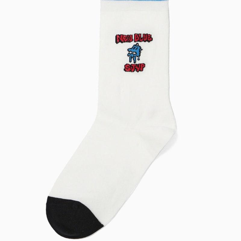 SJYP (PW2E9ACK491WOW) Printed Color Line Socks