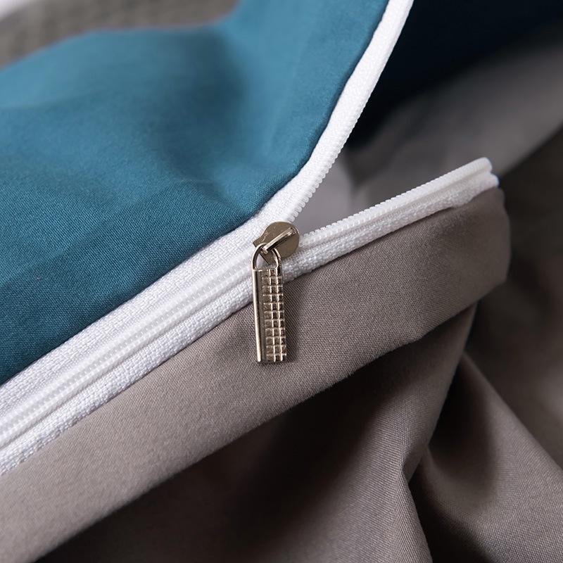 Soft, Skin-Friendly Solid Color Quilt Cover for All Seasons - Ideal for Student Dorms