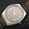 VINTAGE SEIKO AUTOMATIC JAPAN 6319A MENS BROWN COLOR DIAL WATCH A701363-5 R206a-a701363