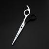 6.0" Black & White God Walker Hairdressing Scissors: Straight, Bang, & Thinning Shears for Barbers