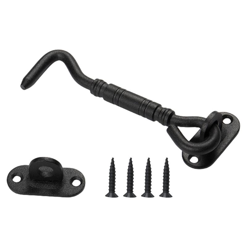 Strong Steel Hook with Screws Corrosion Proof Finish Metal Hanging Hook set for Humid Environment Farm Shed Storage