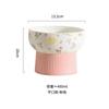 Creative Ceramic Drinking Water Food Tall Footed Bowls, Anti Overturning Neck Protection, Large Caliber, Cat Bowl, Supplies, 1Pc