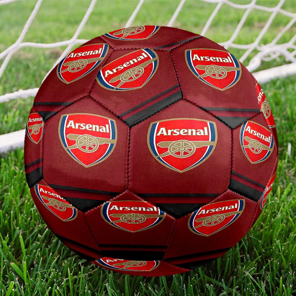Football F.C Print Size 5 Soccer Ball, Standard Match Football for Sports Game and Team Practice, Ideal Gift for Soccer Fans