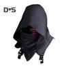 Cyberpunk Cowl Hood Scarf Short Medieval Cape Assassin Hat Pagan Costume Accessory Warrior Cloak Outfit for Halloween Cosplay