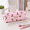 Large Capacity Pencil Case Cherry Print Stationery Bag Kawaii Pencil Pouch  Students
