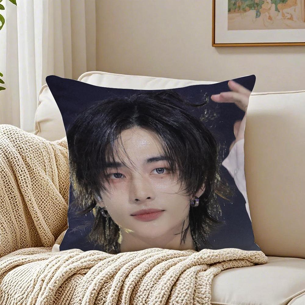 Handsome Singer HHyunjinS Cushion Cover Linen Pillowcase Soft for Sofa Bed Home Room Decor