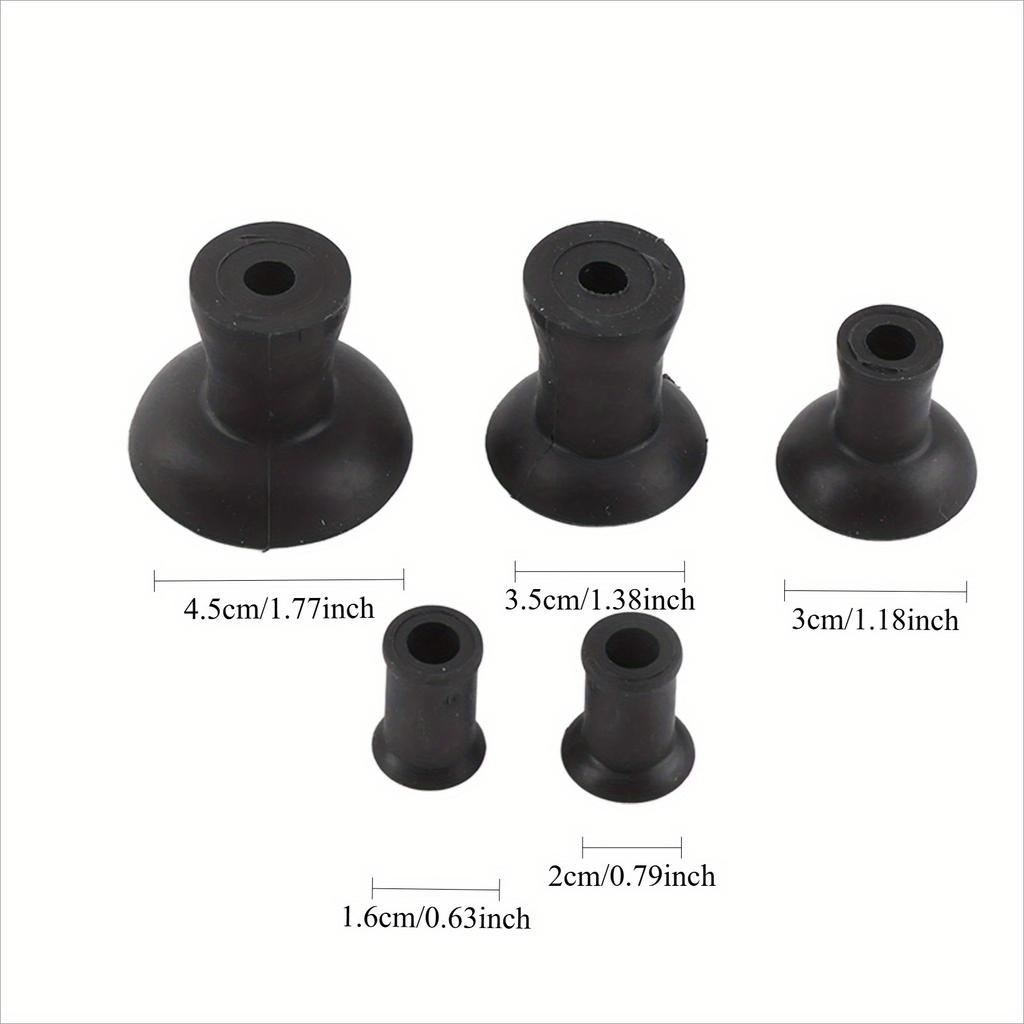 Universal Valve Lapping Tool Attachment With 5 Suction Plates for Auto Motorcycle ATV Small Engine Valves