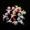 10 Delicate Angel Drop/Round Pearl Alloy Beads Pendants Charms Mixed Colors Gift Making Accessories