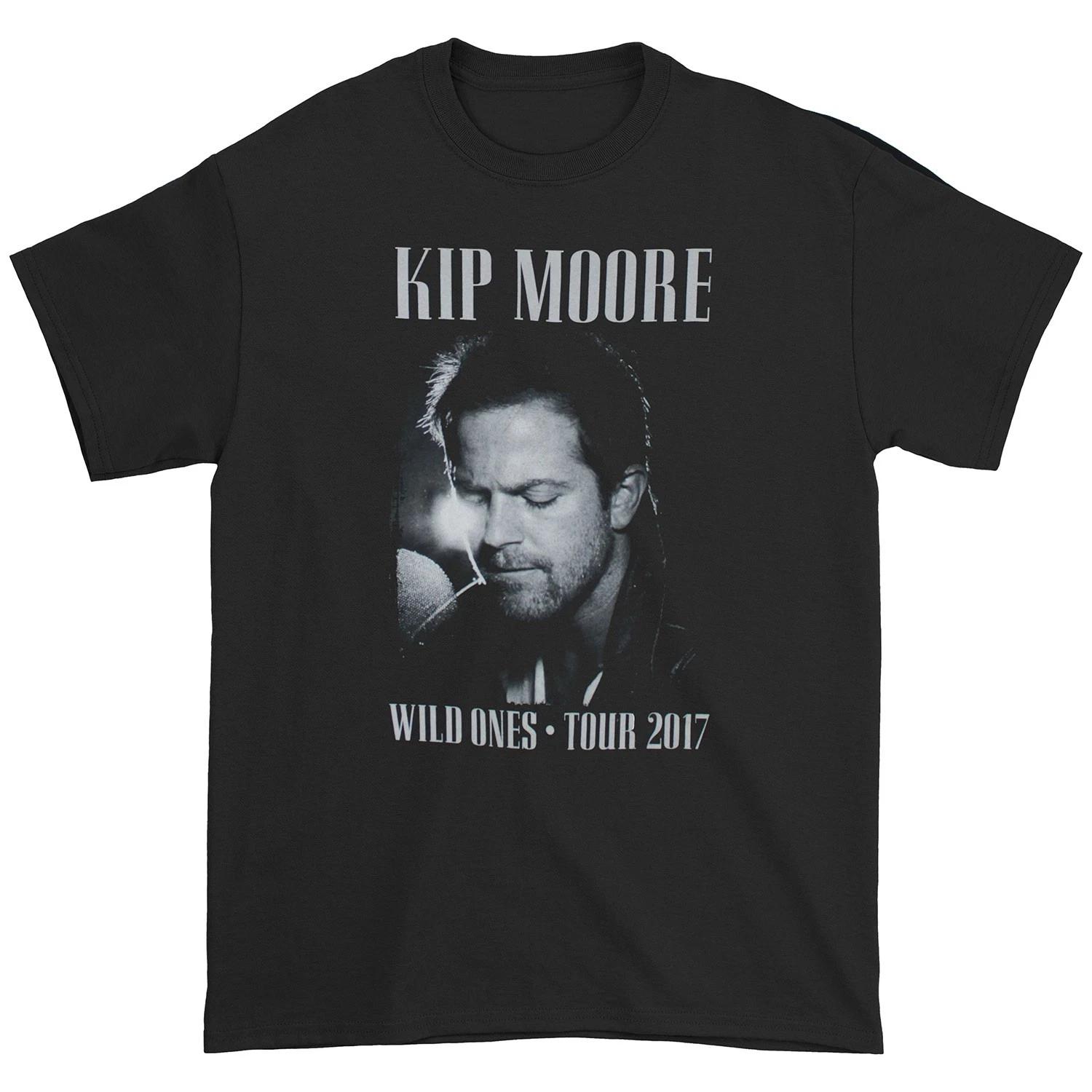 Men s Kip Moore Wild Ones Tour 2017 Slim Fit T-shirt Medium Black 2XL