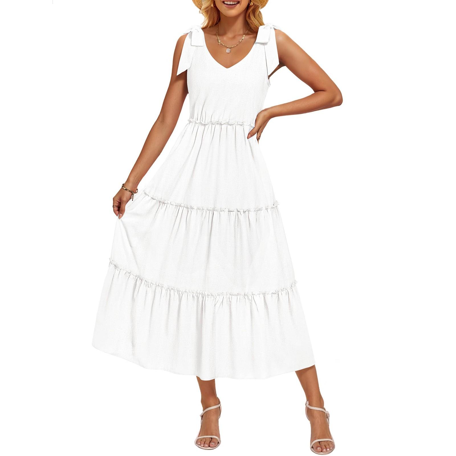 

Женский повседневный сарафан длиной до колена, модное удобное платье S