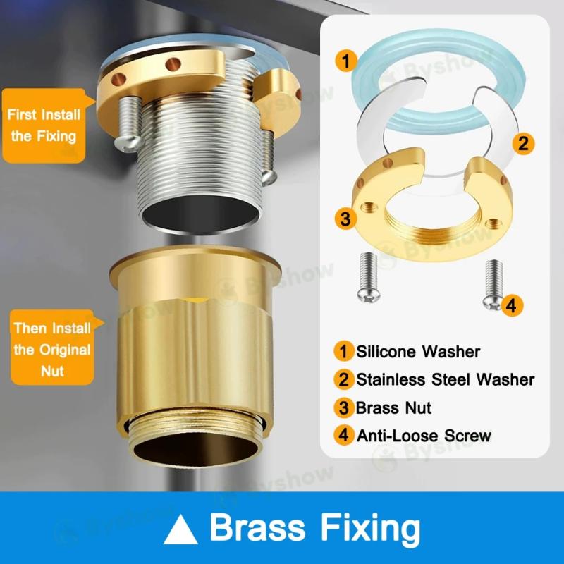 Plumbing Repair Faucet Sealing Gasket Set Leakproof Locking Nut Fix Tool for Home Kitchen Bathroom Tap Repair