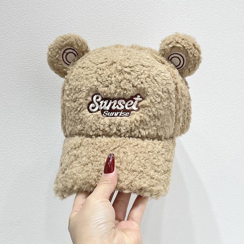 

Sunset Sheep Wool Baseball Cap With Warmth And Adjustable Fit For Winter Casual Style хакі