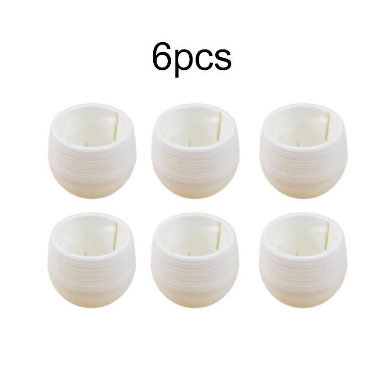 

6pcs Mini Circular Flower Pots with Drainage Hole Water Reservoir for Succulents Small Plants DIY Interchangeable Planters TMZ