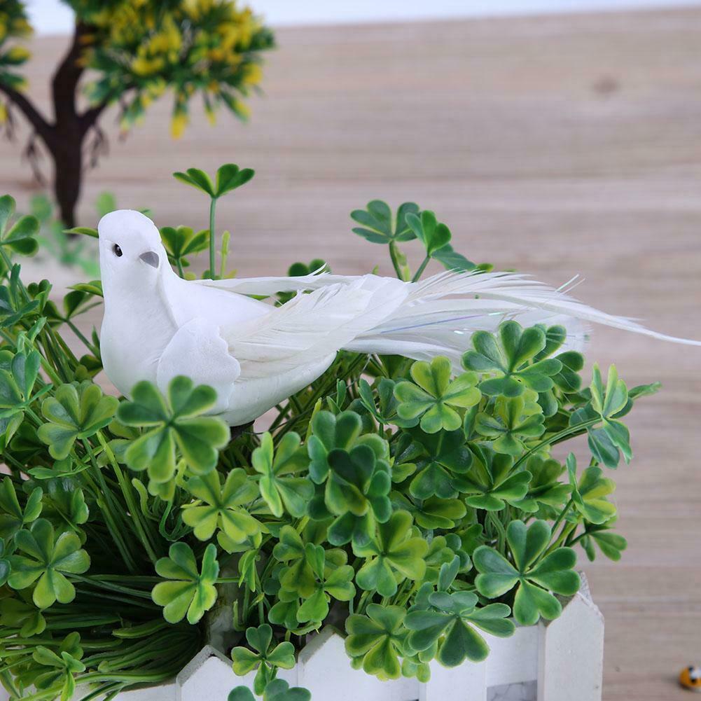 Bird Artificial Doves Indoors Outdoors Foam Home Ornament