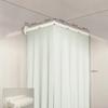 Set Tenda Doccia Pieghevole Premium - Divisorio Retrattile Invisibile Senza Foratura, Poliestere Impermeabile Separazione Secco-Bagnato